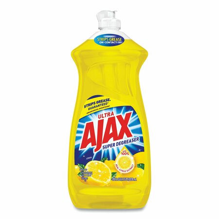AJAX Dish Detergent, Lemon Scent, 28 oz Bottle, PK9 44673
